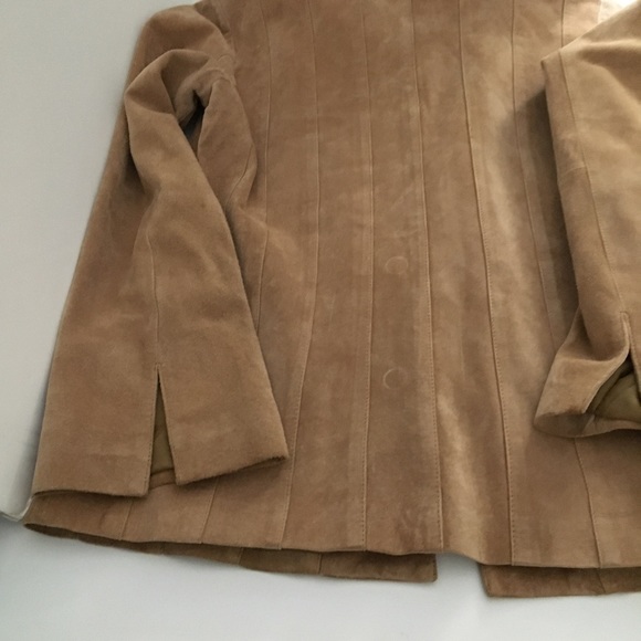 Margaret Godfrey Camel Suede Jacket - Picture 6 of 9